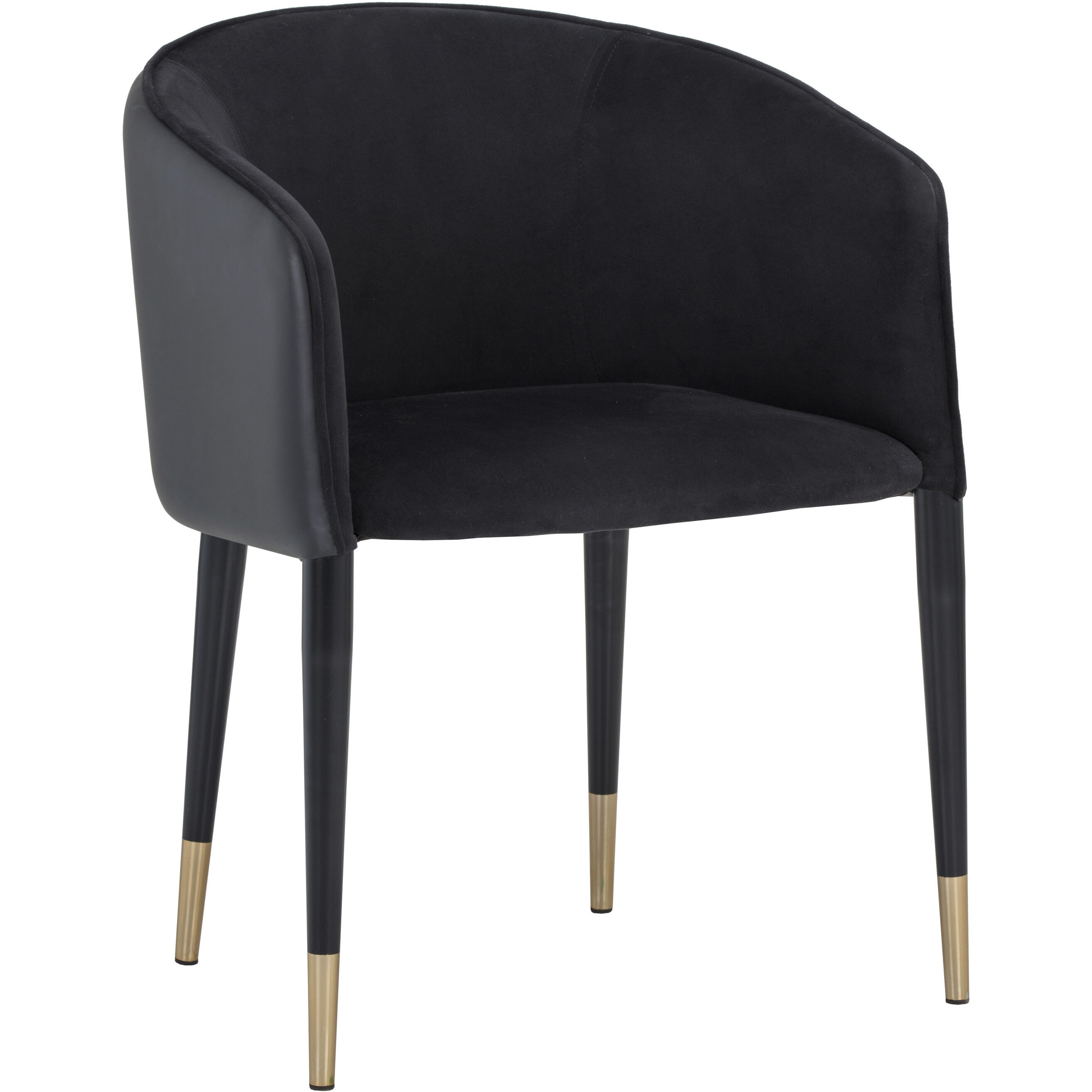 Asher Abbington Black / Napa Black Dining Armchair
